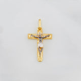 Dije Cruz cristo 1.7g / 2.7cm Tres Oros 18K