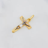 Dije Cruz cristo 1.7g / 2.7cm Tres Oros 18K
