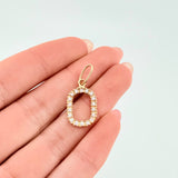 Dije Letra O 1.3gr / 2.5cm / Oro Amarillo 18K