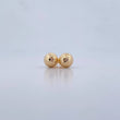 Topos Bola 1.3gr / 8mm Diamantadas Oro Amarillo 18K &