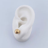 Topos Bola 1.3gr / 8mm Diamantadas Oro Amarillo 18K &