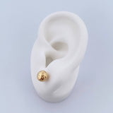 Topos Bola 1.1gr / 7mm Diamantadas Oro Amarillo 18K &