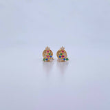 Topos Arbol Navideño 0.8gr / Circones Fuscias Verdes Azules Oro Amarillo 18K &