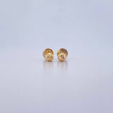 Topos Bola 0.6gr / 4mm Diamantadas Oro Amarillo 18K &