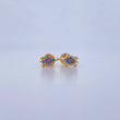 Topos Tortuga 1.05gr / Circones Fucsias Verdes Azules Oro Amarillo 18K &