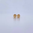 Topos LV 0.65gr / Circones Blancos Oro Amarillo 18K &