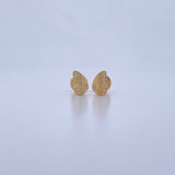 Topos Alas Mariposa 0.95gr / Circones Blancos Oro Amarillo 18K &