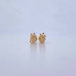 Topos Gato 0.7gr / Circones Blancos Oro Amarillo 18K &