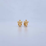 Topos Cruz Cristo 0.55gr / Liso Oro Amarillo 18K &