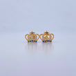 Topos Corona Real 1.5gr / Estrella Circones Azul Blancos Oro Amarillo 18K &
