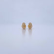 Topos Virgen Maria 0.95gr / Circones Blancos Oro Amarillo 18K &