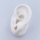 Topos Mariposa 1gr / Circones Azules Blancos Oro Amarillo 18K &