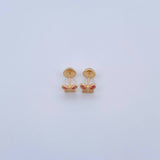 Topos Mariposa 1gr / Circones Fucsias Blancos Oro Amarillo 18K &