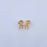 Topos Oso 0.75gr / Lisas Oro Amarillo 18K &