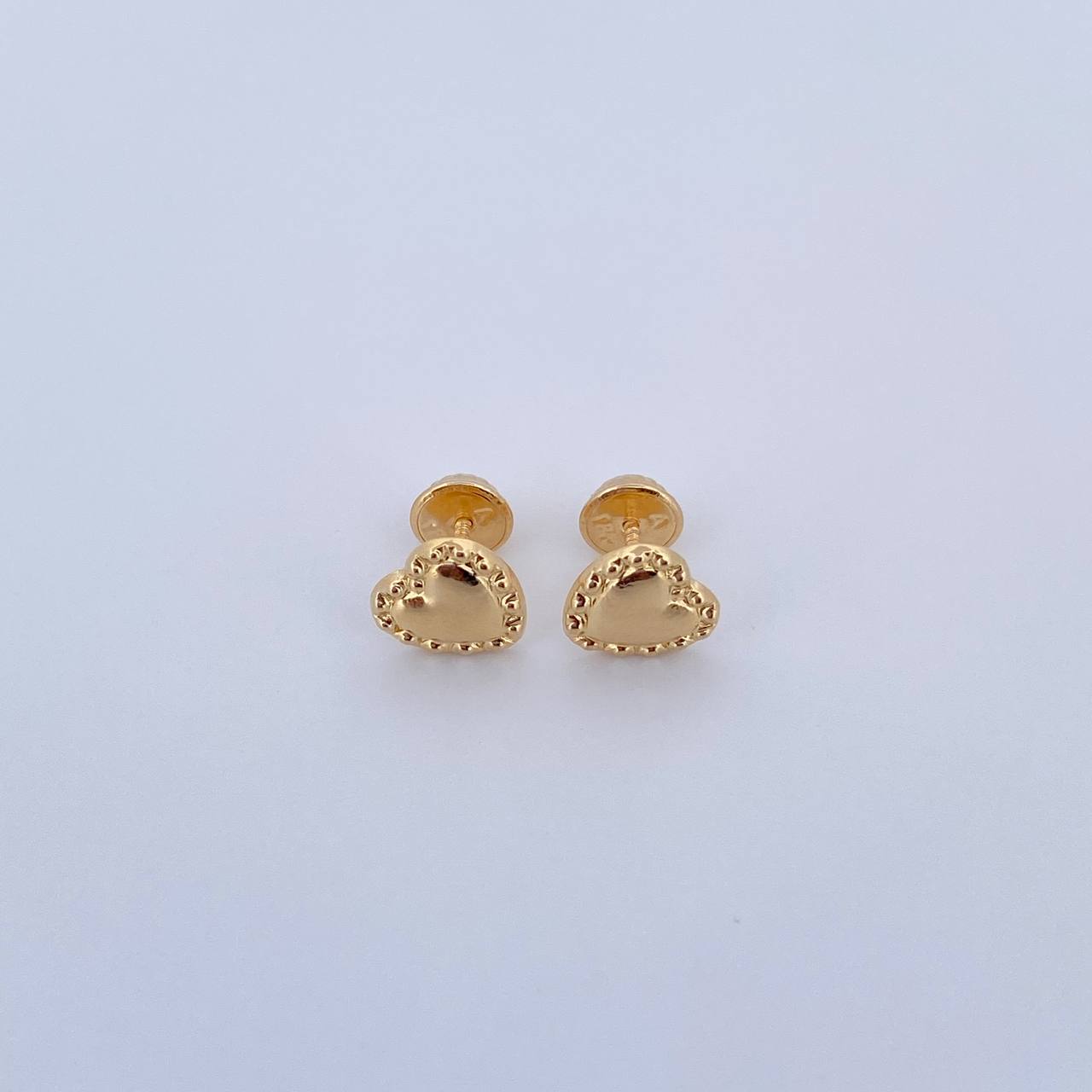 Topos Corazon 0.75gr / Bordado Oro Amarillo 18K &