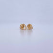 Topos Silueta Corazon 0.8gr / Circones Blancos Oro Amarillo 18K &