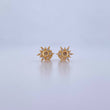 Topos Sol 0.9gr / Circones Blancos Oro Amarillo 18K &