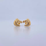 Topos Caballo 0.9gr / Liso Oro Amarillo 18K &