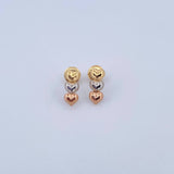 Topos Corazon Triple 0.65gr / Lisas Tres Oros 18K &