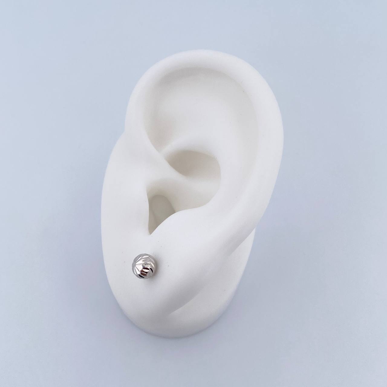Topos Bola 0.65gr / 5mm Diamantada Oro Blanco 18K &