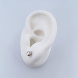 Topos Bola 0.65gr / 5mm Diamantada Oro Blanco 18K &