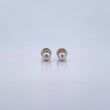 Topos Bola 0.55gr / 4mm Diamantadas Oro Blanco 18K &