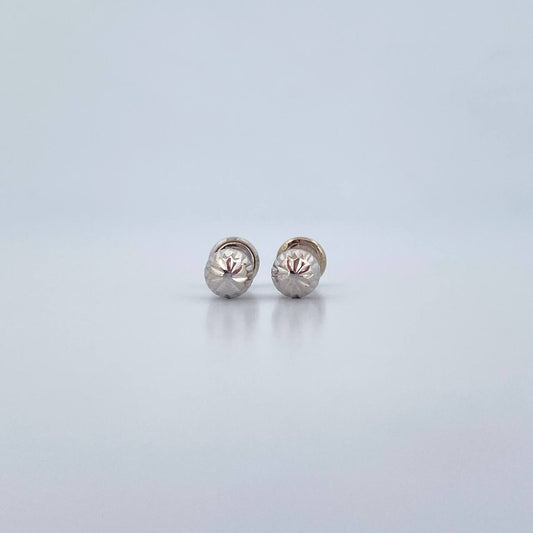 Topos Bola 0.7gr / 5mm Diamantada Oro Blanco 18K &