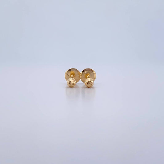 Topos Bola 0.45gr / 3mm Diamantadas Oro Amarillo &