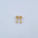 Topos Bola 0.45gr 3mm / Diamantadas Oro Amarillo 18K &