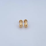 Topos Gota 1.1gr / 7mm Oro Amarillo 18K $