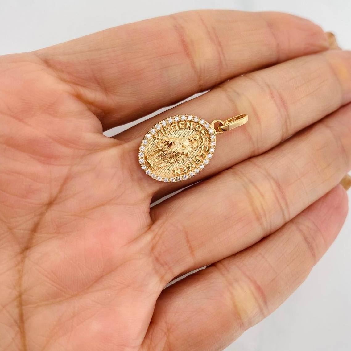 Dije Medalla Virgen del Carmen 2.3g / 2.5cm Oro Amarillo 18K