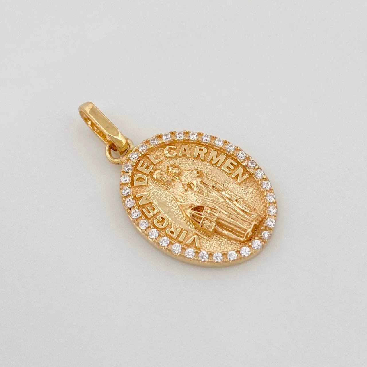 Dije Medalla Virgen del Carmen 2.3g / 2.5cm Oro Amarillo 18K