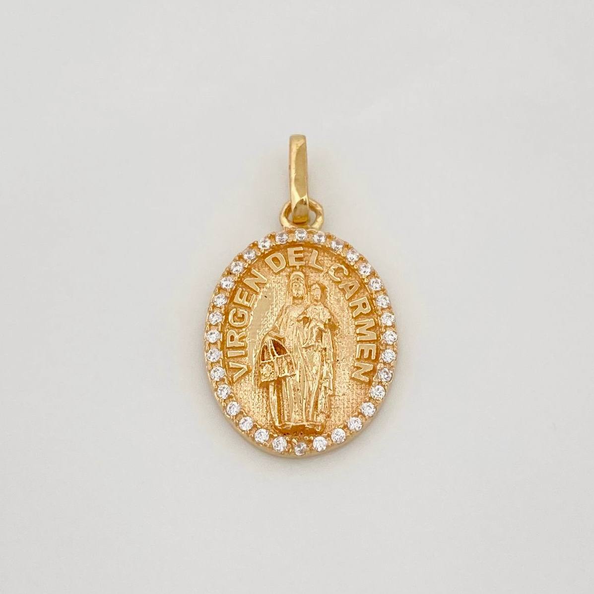 Dije Medalla Virgen del Carmen 2.3g / 2.5cm Oro Amarillo 18K