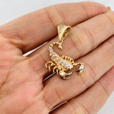 Dije Escorpion 3.8g / 3cm Dos Oros Negro Amarillo 18K