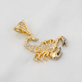 Dije Escorpion 3.8g / 3cm Dos Oros Negro Amarillo 18K