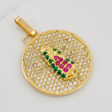 Dije Medalla Virgen Guadalupe 3.75g / 3cm Dos Oros Amarillo Blanco 18K