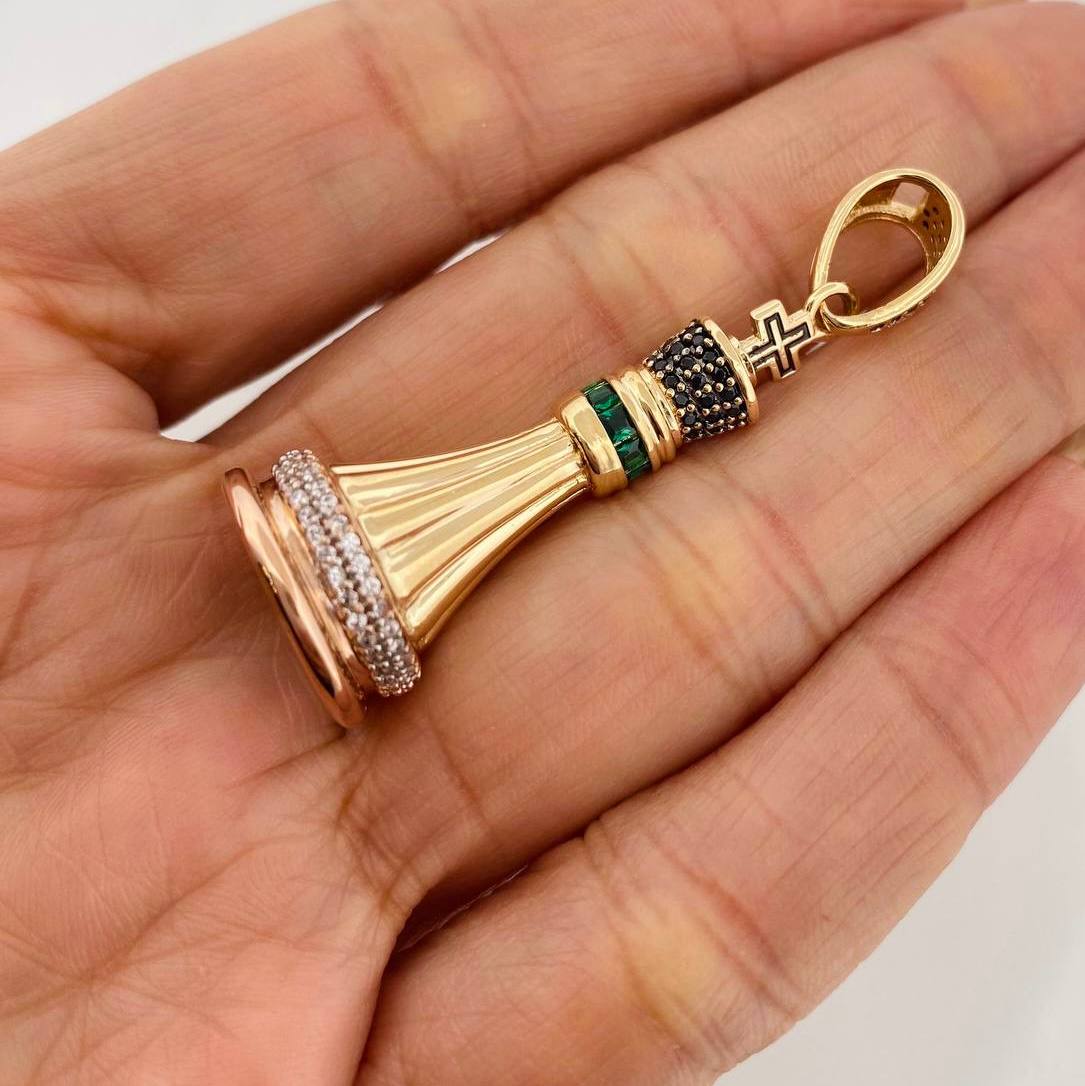 Dije Rey Ajedrez 10.2g / 5cm Tres Oros 18K