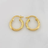 Candongas Arielle 0.9g / 1.5cm Oro Amarillo 18K