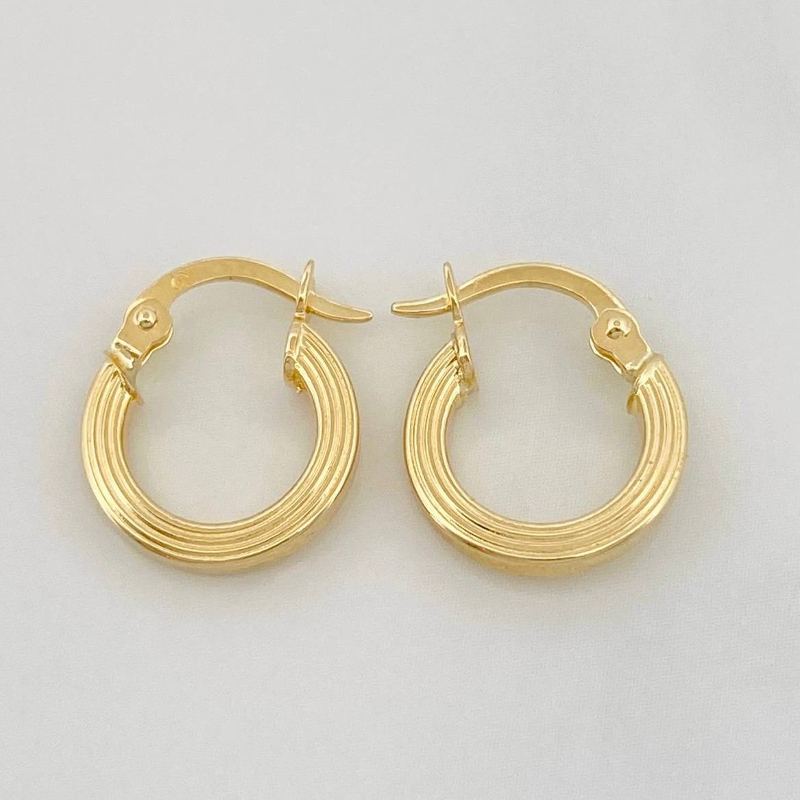 Candongas Miku 1g / 1.7cm Oro Amarillo 18K
