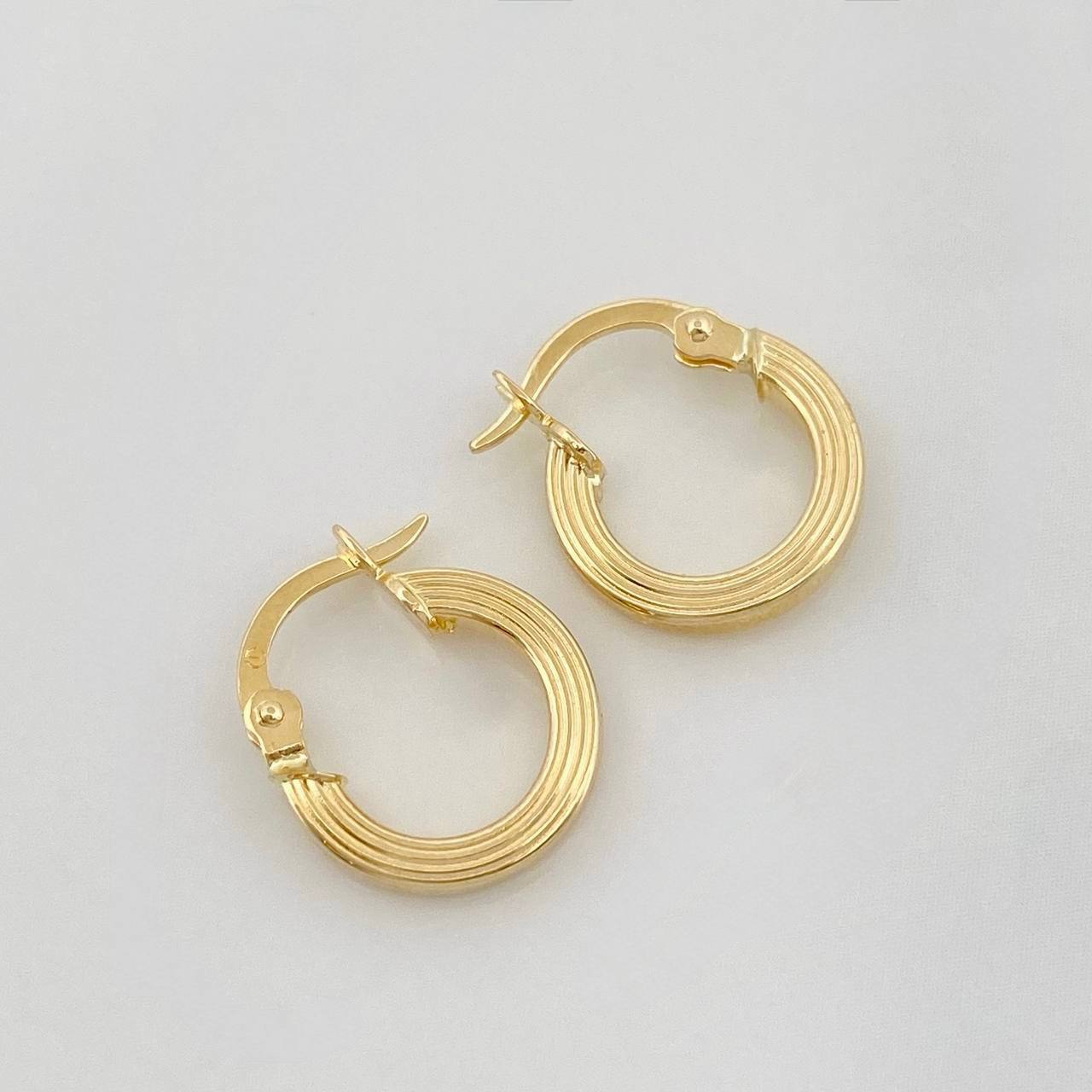 Candongas Miku 1g / 1.7cm Oro Amarillo 18K