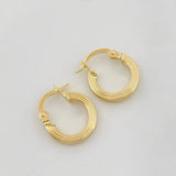Candongas Miku 1g / 1.7cm Oro Amarillo 18K