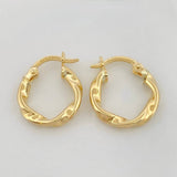 Candongas Melcocha 1.15g / 1.5cm Oro Amarillo 18K