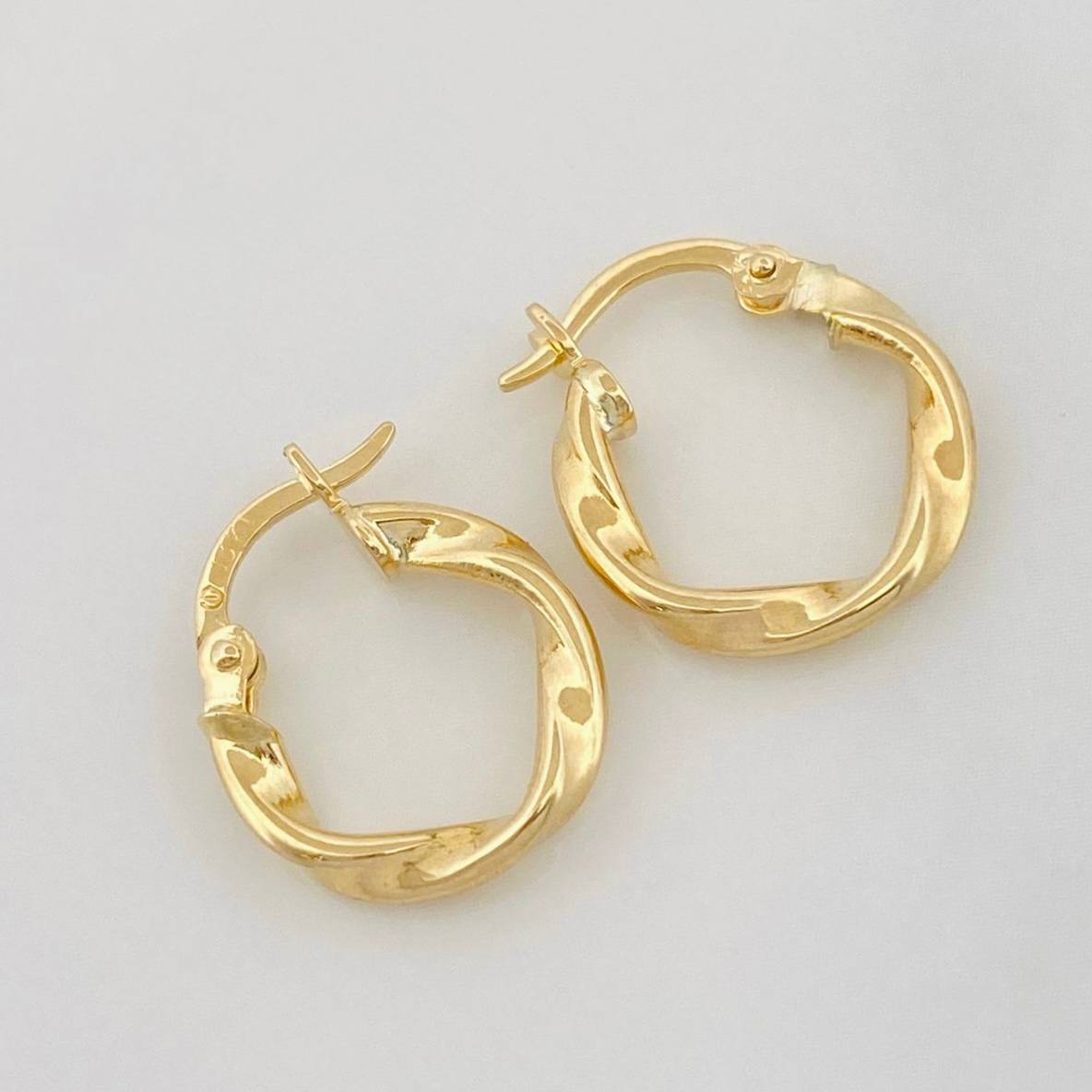 Candongas Melcocha 1.15g / 1.5cm Oro Amarillo 18K