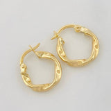 Candongas Melcocha 1.15g / 1.5cm Oro Amarillo 18K