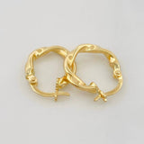 Candongas Melcocha 1.15g / 1.5cm Oro Amarillo 18K