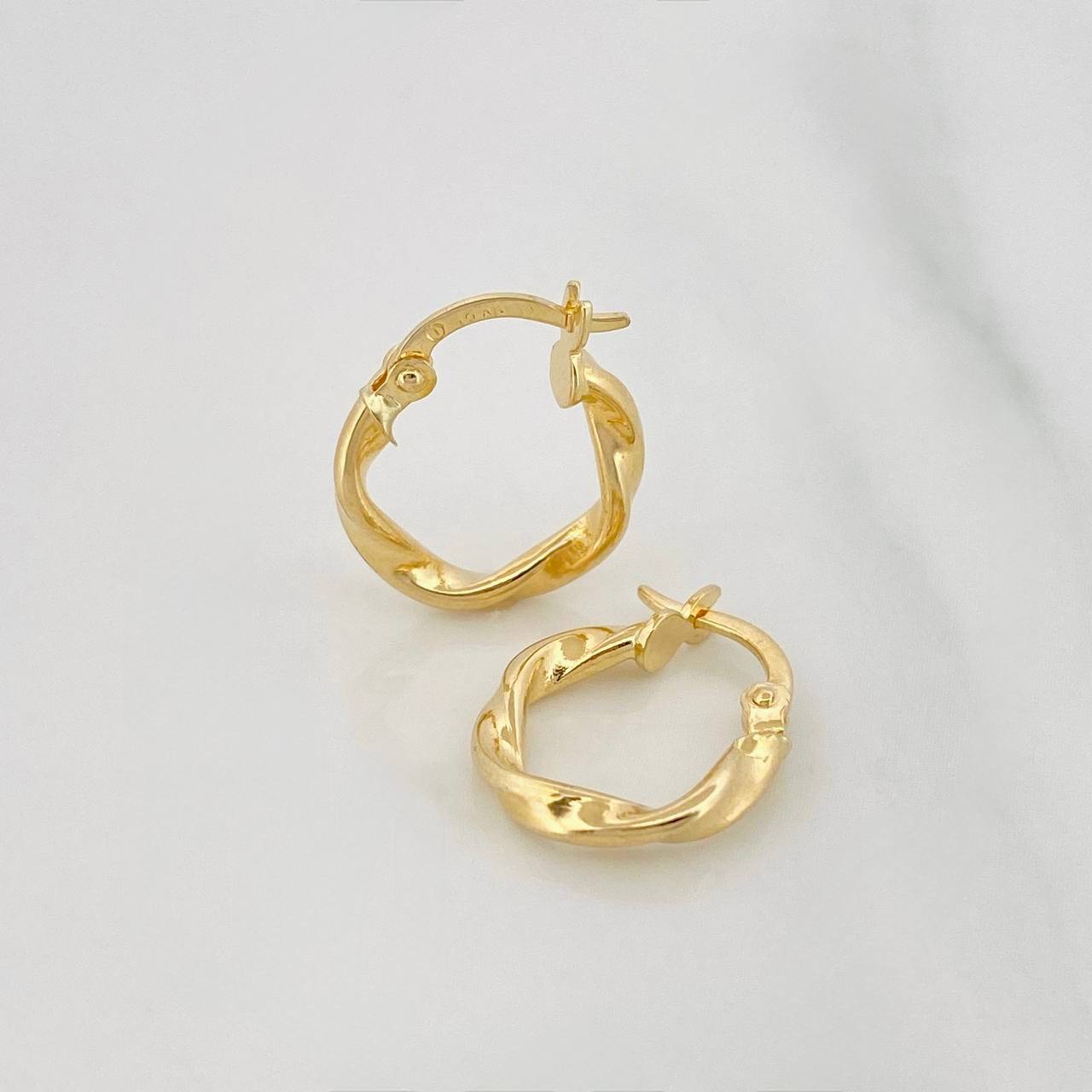 Candongas Melcocha 1.15g / 1.5cm Oro Amarillo 18K