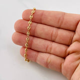 Cadena Gc Diamantada 5g / 46cm / 3.2mm Oro Amarillo 18K