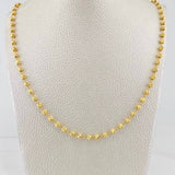 Cadena Militar 9.6g / 51.5cm / 4mm Oro Amarillo 18K