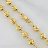 Cadena Militar 9.6g / 51.5cm / 4mm Oro Amarillo 18K