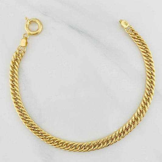 Pulso Cubano 6.4g / 20cm / 5.48mm Oro Amarillo 18K